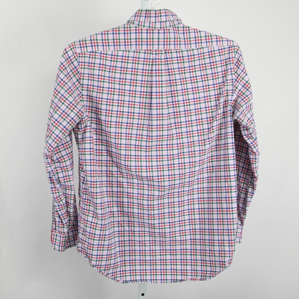 Ralph Lauren Shirt Mens Large Multicolor Plaid Cotton Button Down Flesh Pony - Picture 4 of 11
